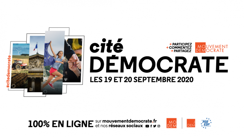 CITE DEMOCRATE : Le MoDem fait sa rentrée les 19 et 20 septembre