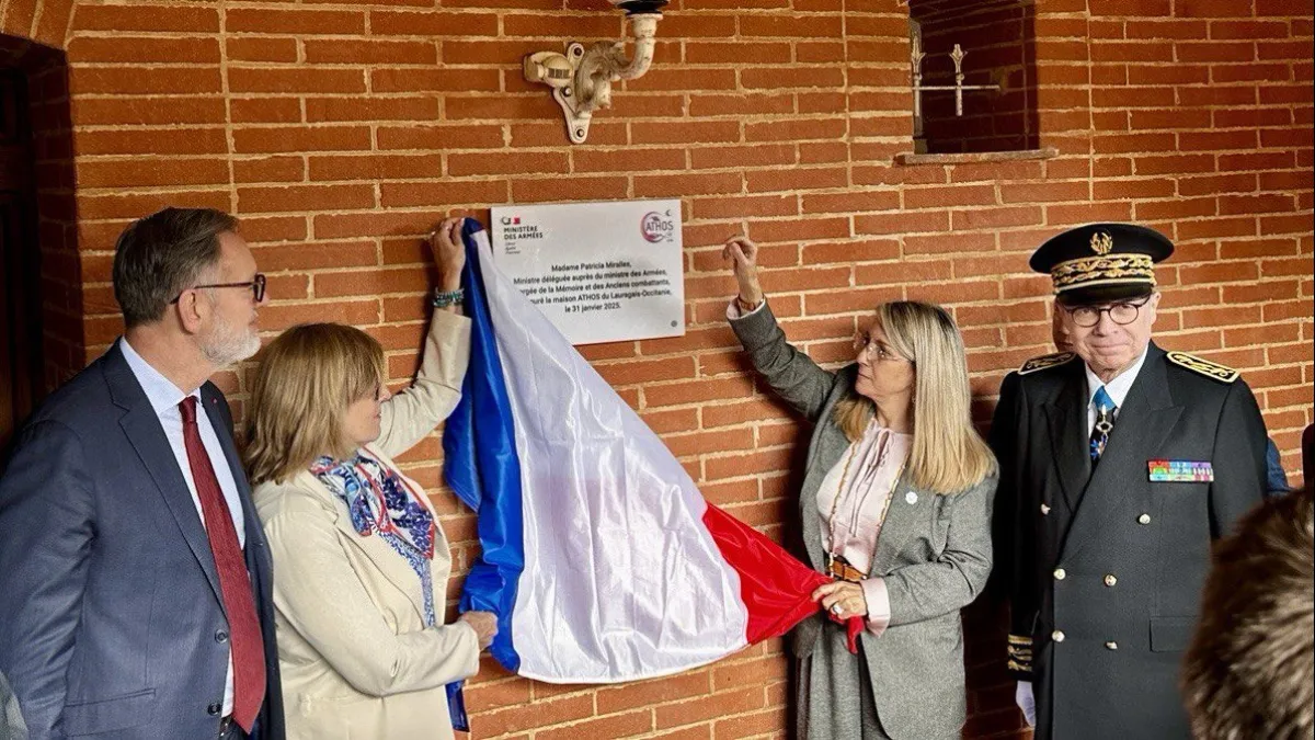 Inauguration de la maison Athos à Beauteville en Occitanie le 31 janvier 2025